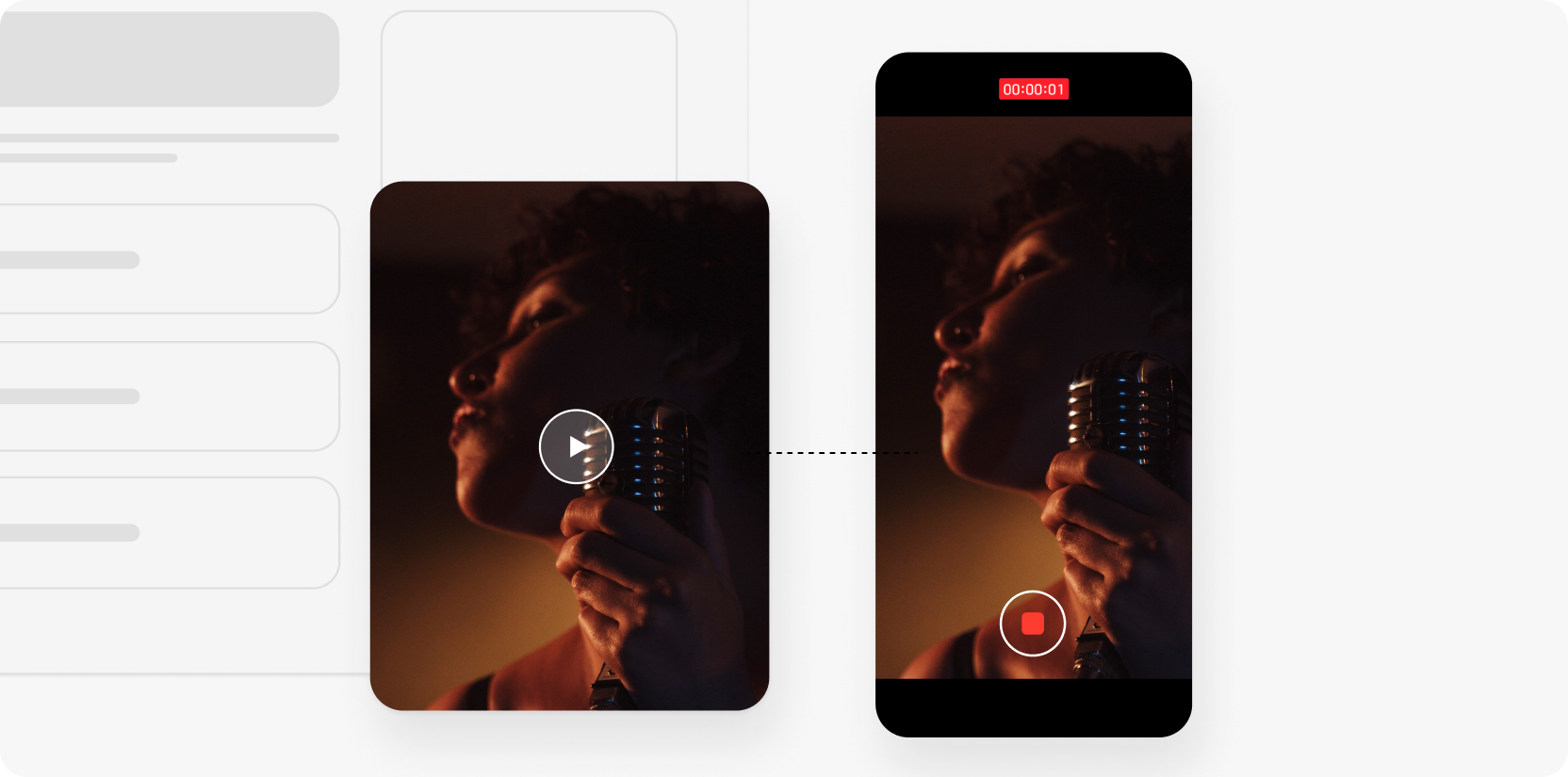 Broadcasting a concert to a global audience interacting through a live chat from a PC and mobile phone.