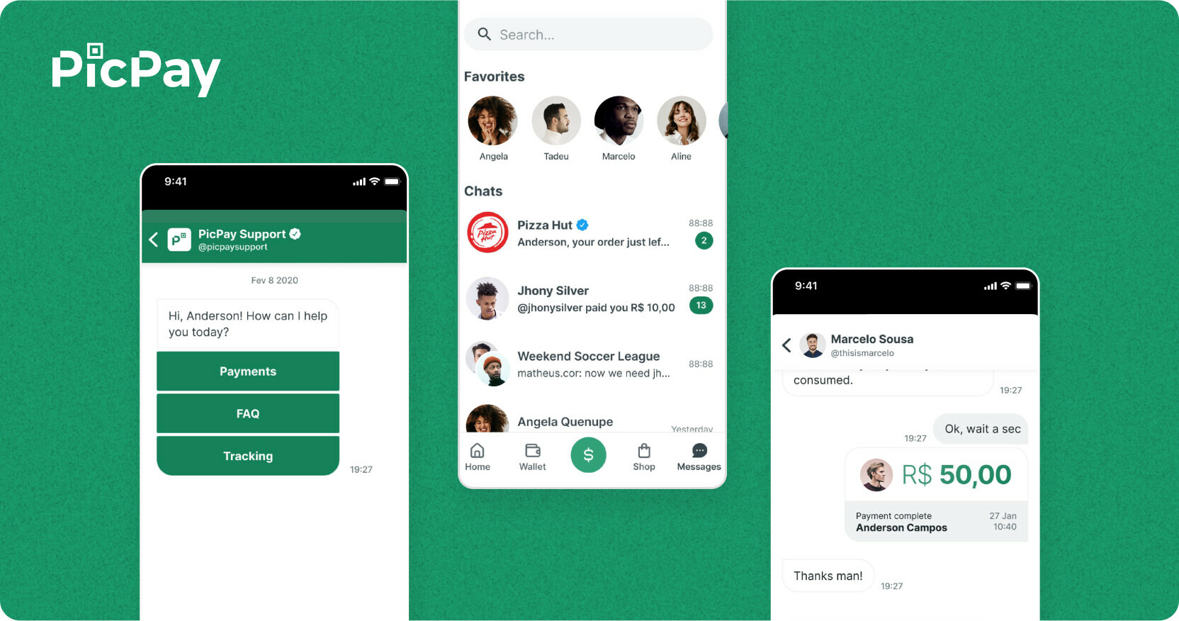 Fintech app picpay messaging app example