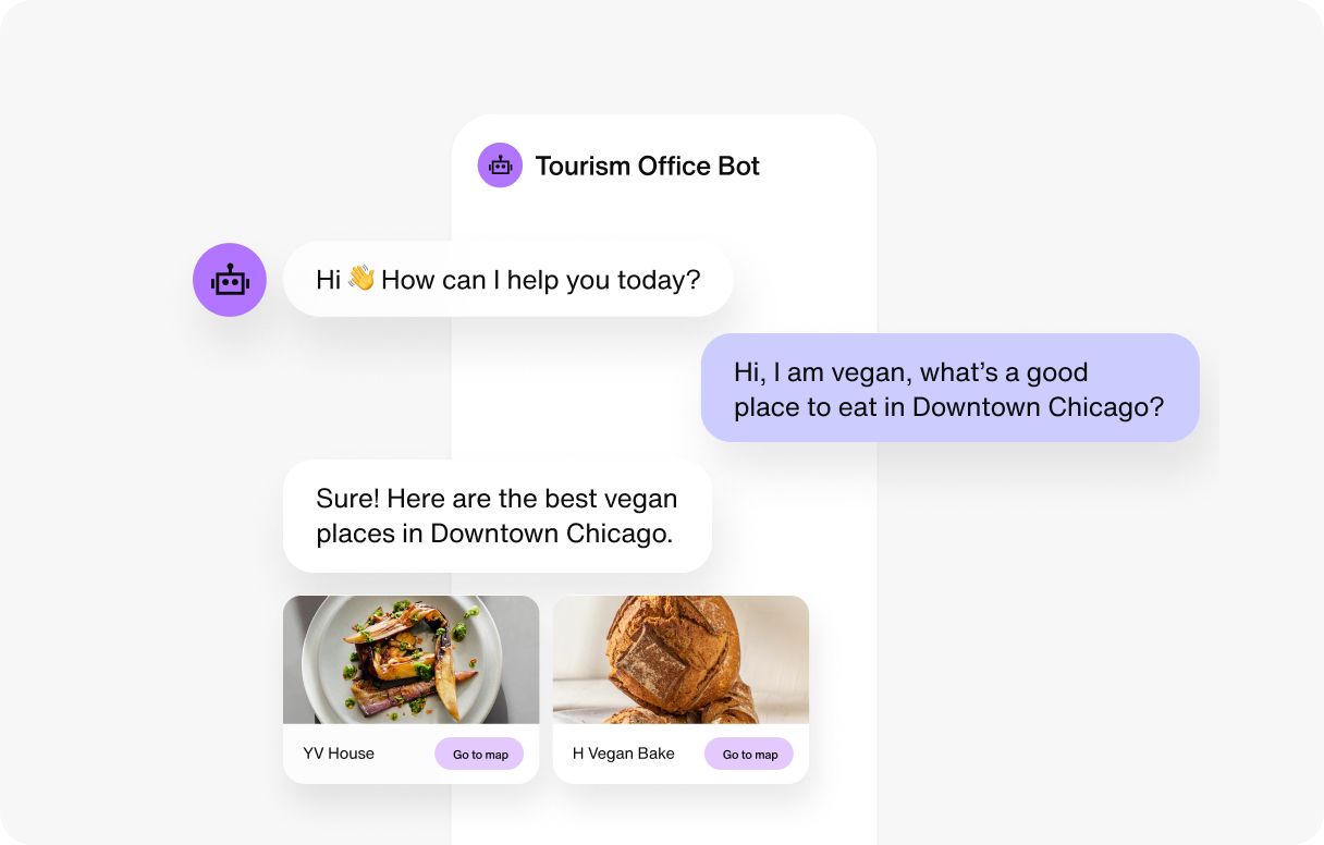 An AI chatbot solution for travel & hospitality