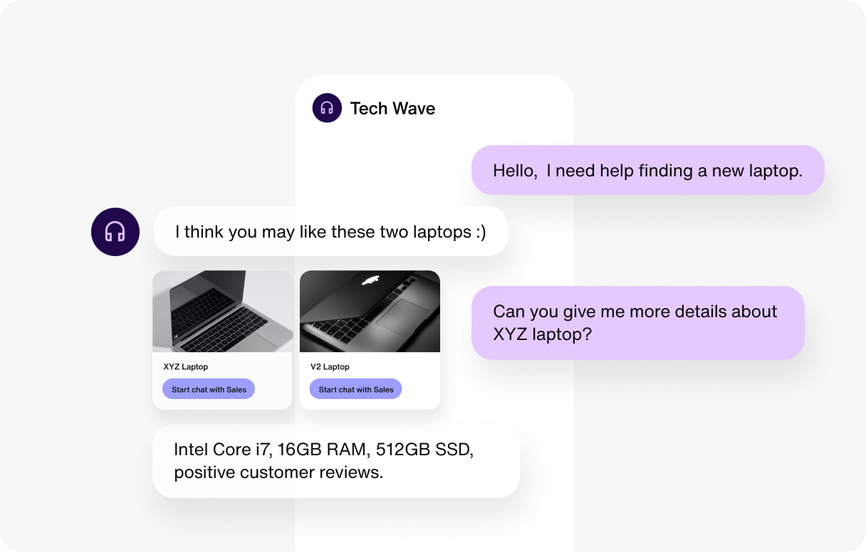 An AI chatbot solution for ecommerce