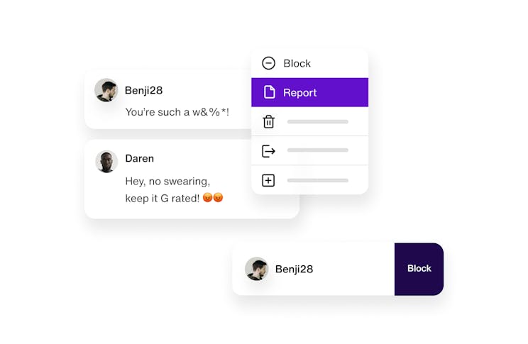 Online community trust and safety