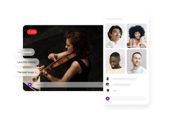 Solutions chat streaming in app