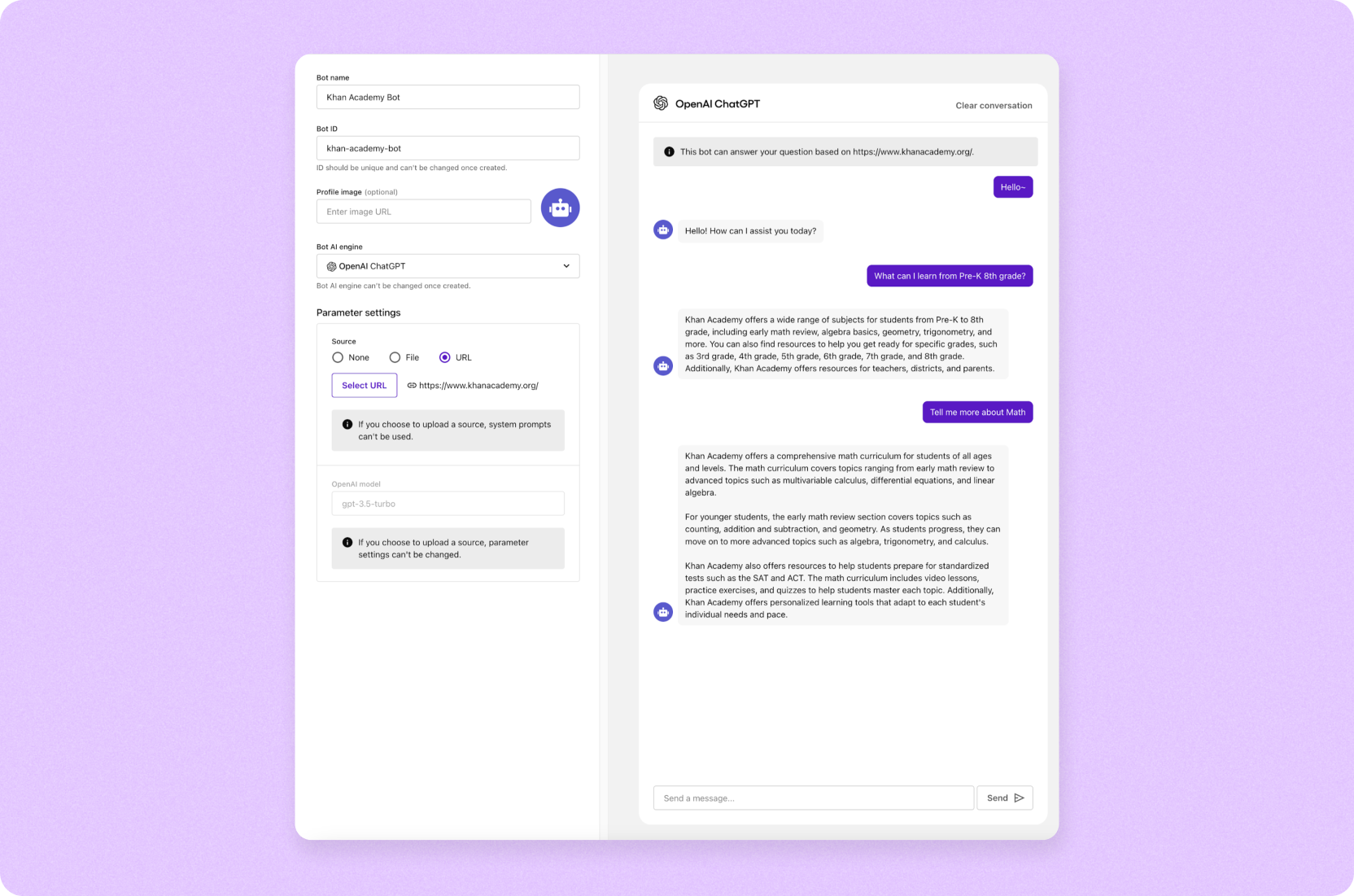 AI chatbot