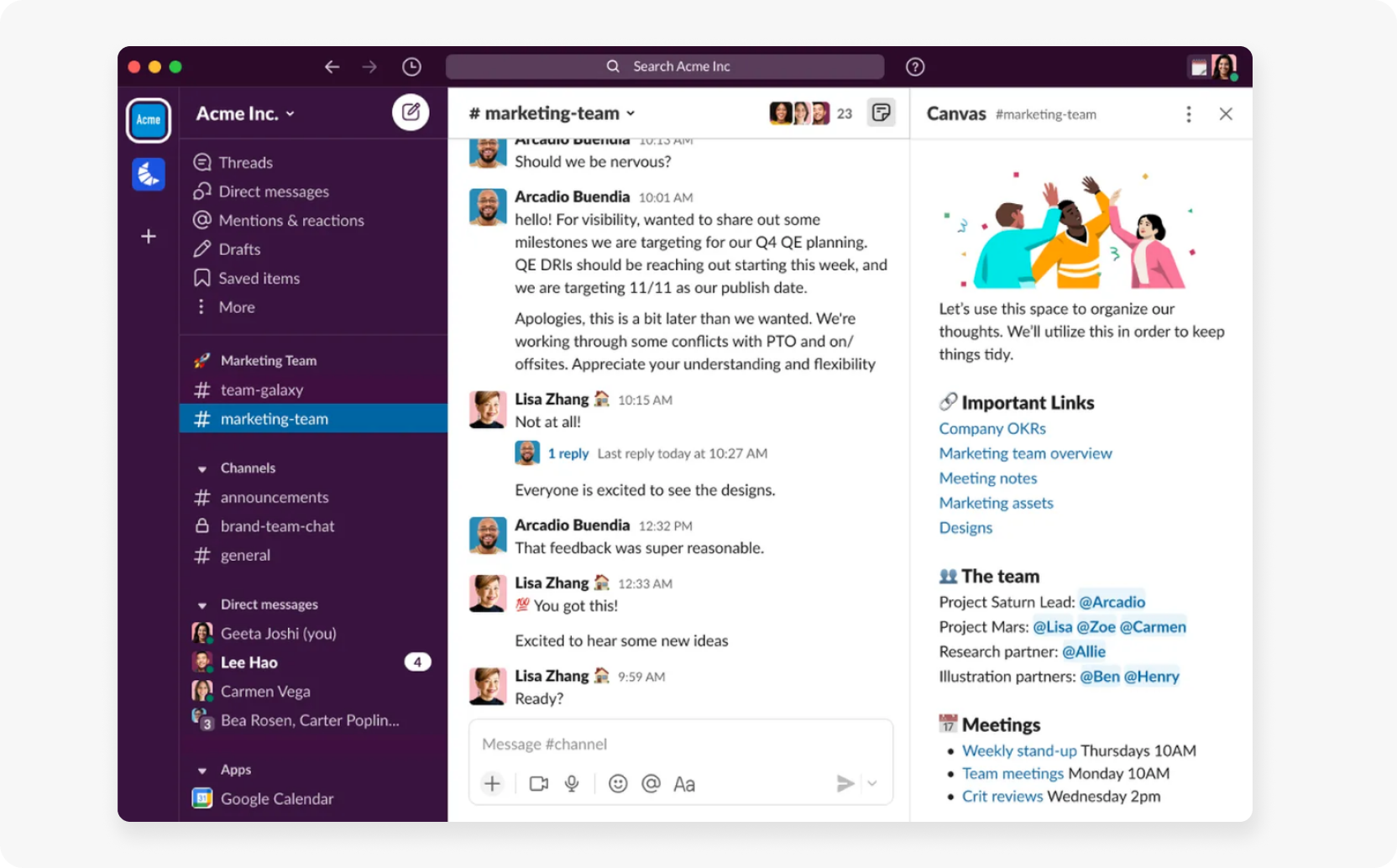 Slack window