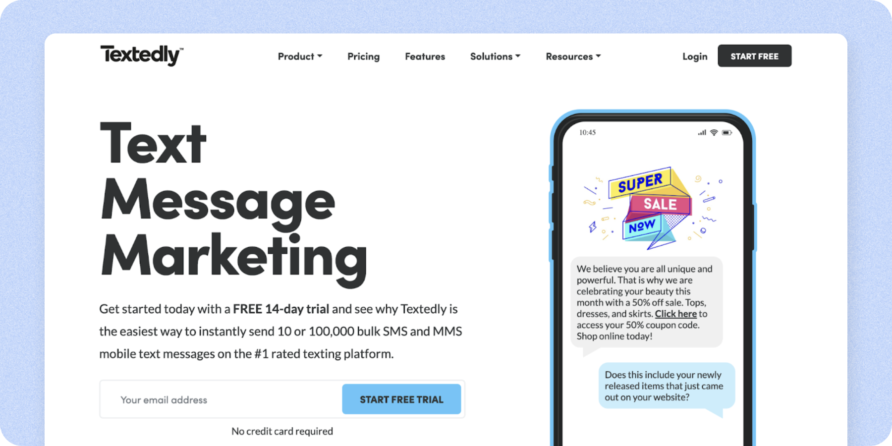 Textedly is an affordable text messaging app for small businesses
