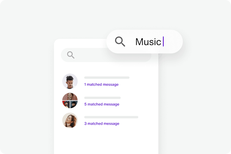 Img message search