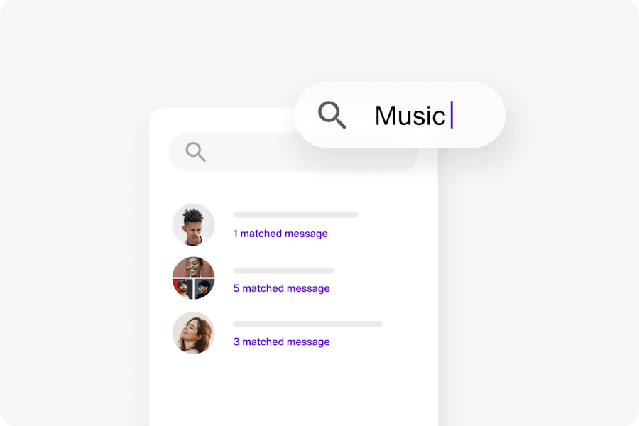 Img message search