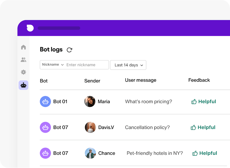LLM AI conversation logs