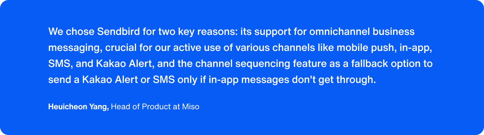 Miso case study Quote 1 Mobile