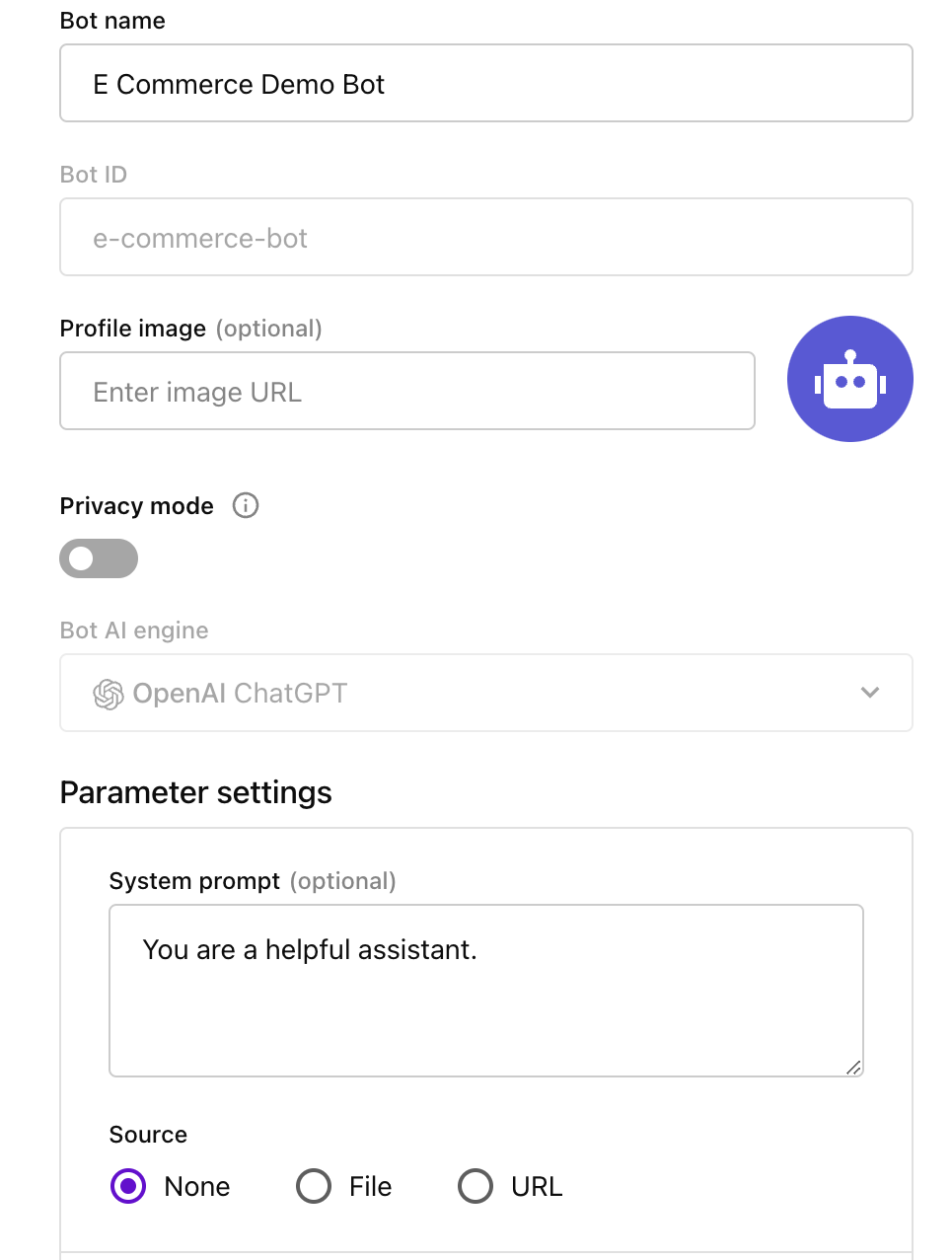 Bot name