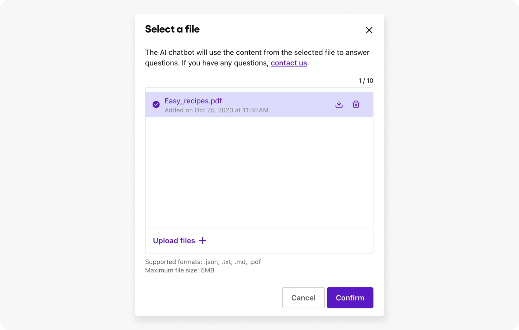 Select a file
