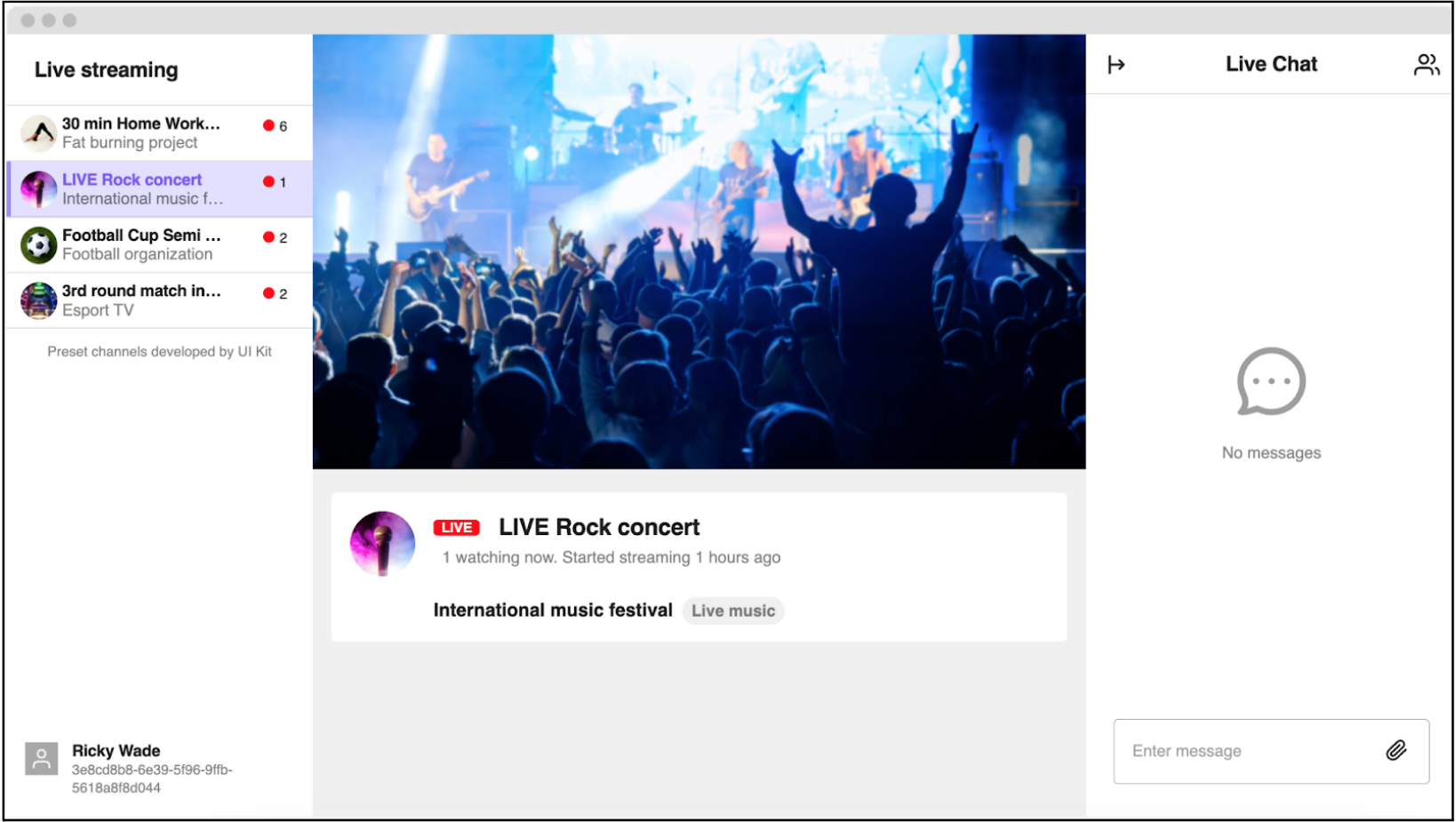 Tutorial Live streaming