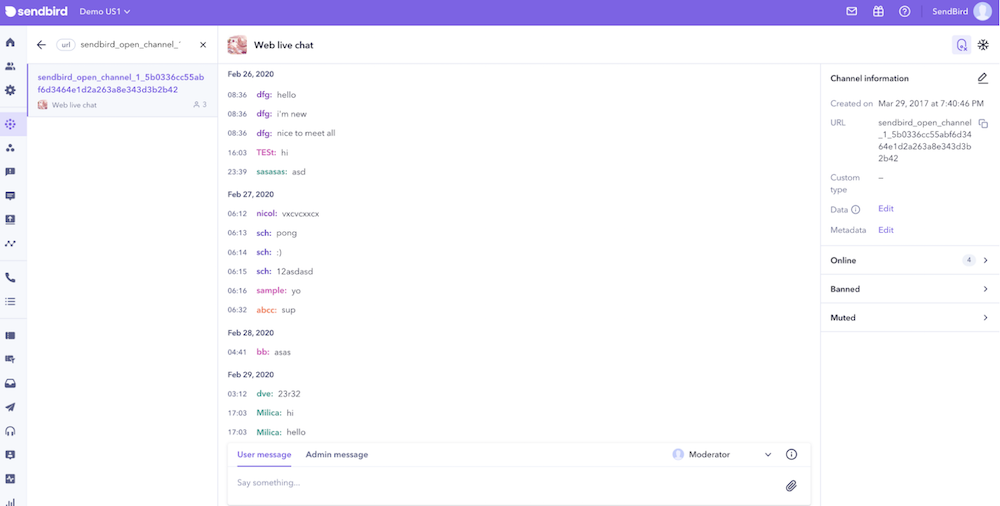 Tutorial live events